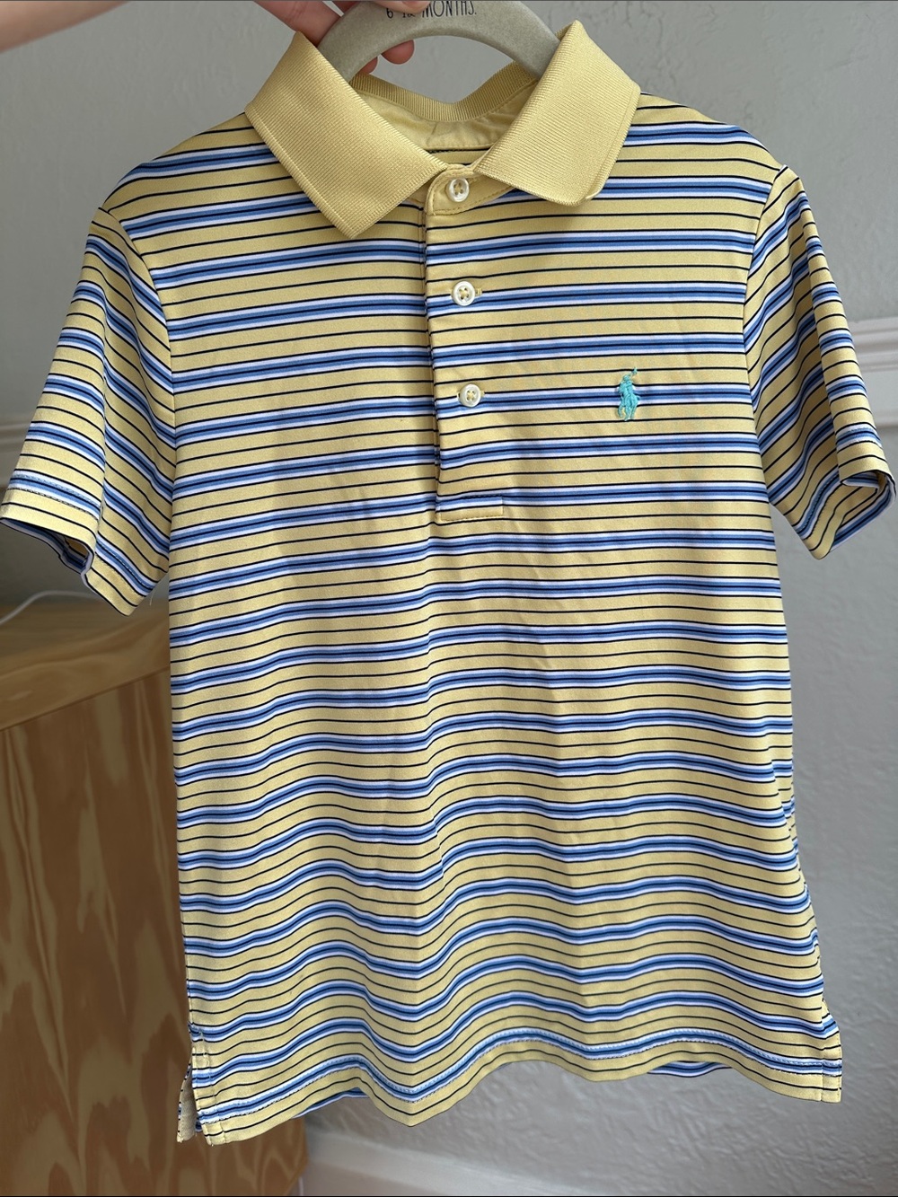 Polo by Ralph Lauren Yellow & Blue Striped Polo